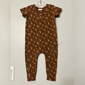 Jax & Lennon “Cactus" Print Tee romper. Size 12-18m